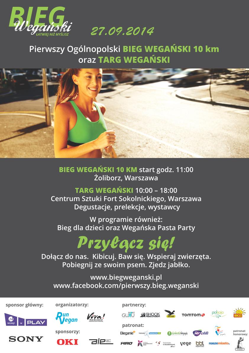 I BIEG WEGAŃSKI „Łatwiej niż myślisz!” w Światowy Dzień Wegan